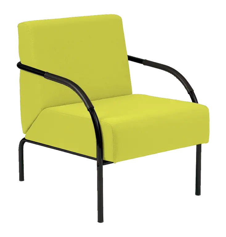 SPA 1 černý lak, koženka AN 079 - koženka citrónově zelená